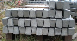 End View of Concrete Shed Bearers